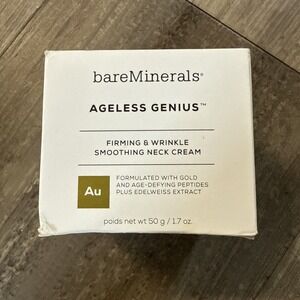 Bareminerals Ageless Genius Firming & Wrinkle Smoothing Neck Cream 1.7 oz  (NEW)